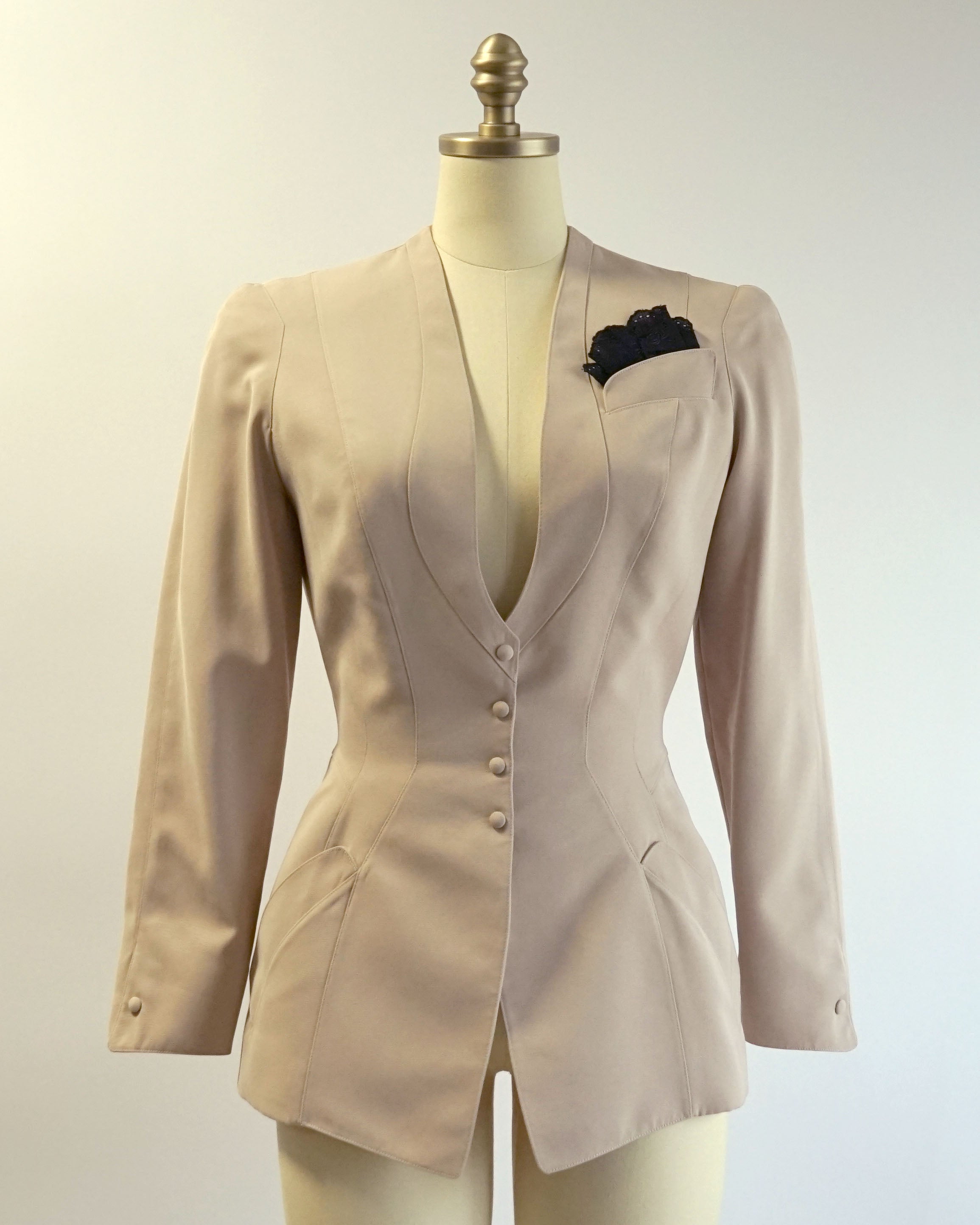 80s Thierry Mugler Paris Tan Corset Blazer – Salama Vintage