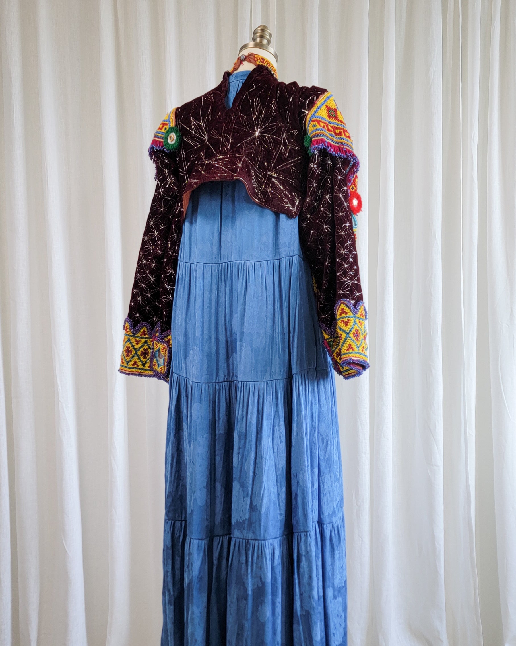 Afghan Heavily Beaded Mirrored Traditional Dress Bodice