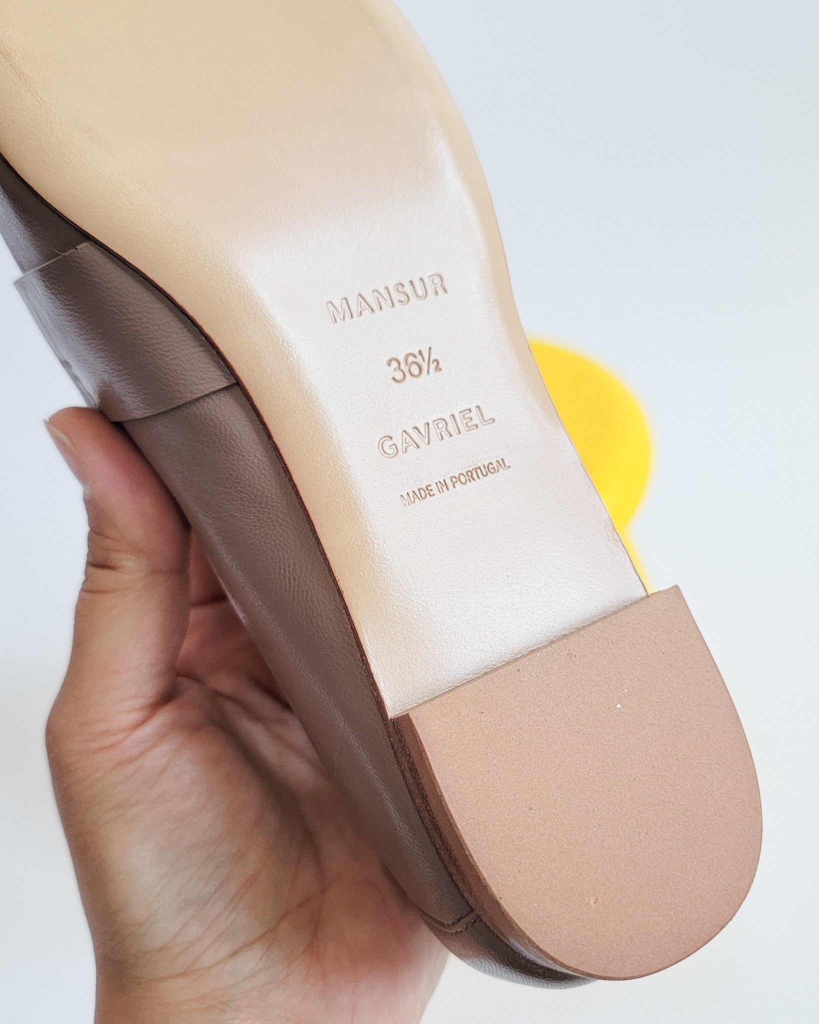 Mansur Gavriel Square Toe Leather Loafers Sz 6.5