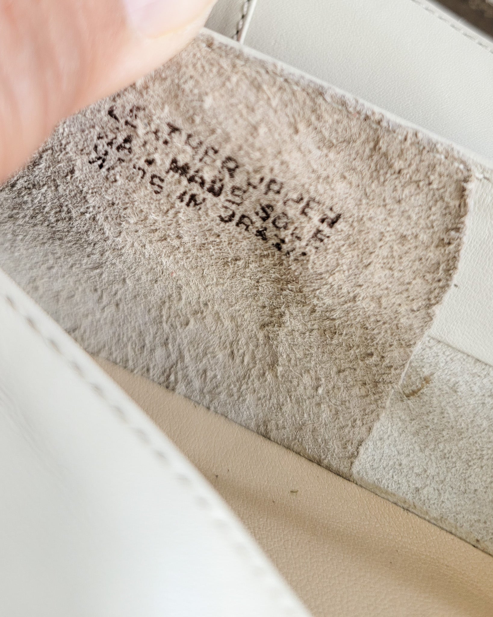 90s Etienne Aigner Cream Leather Loafers Sz 9.5