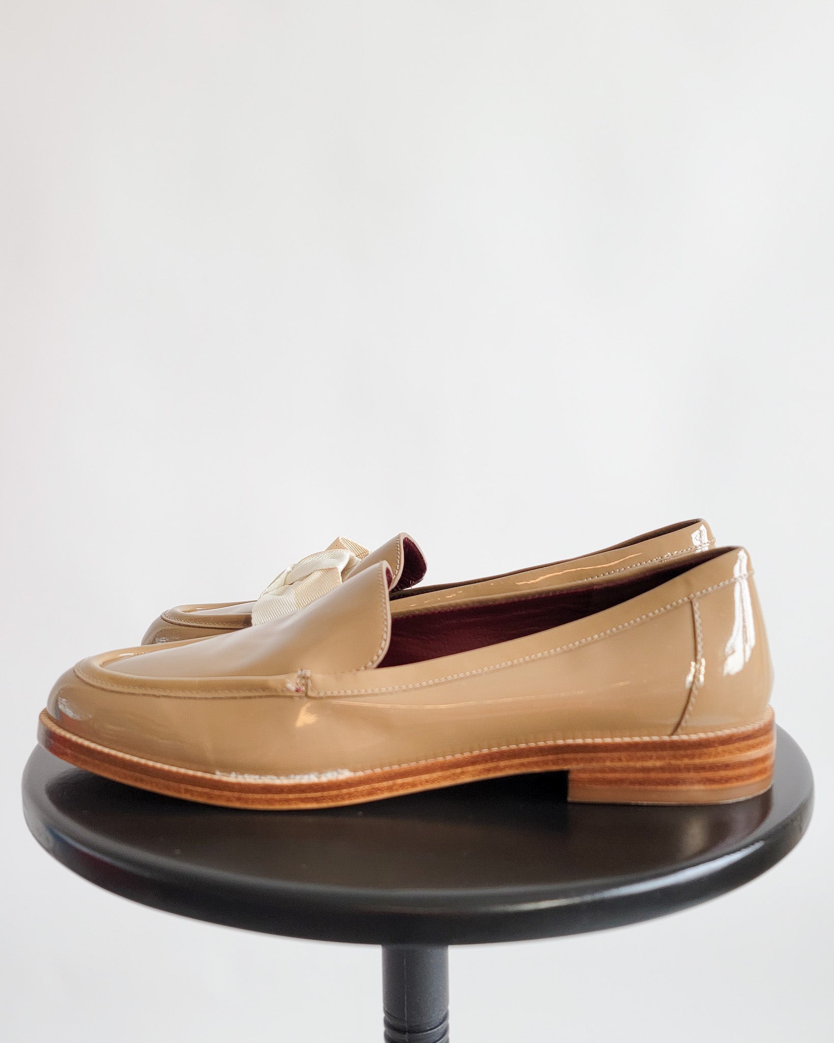 Modern Kate Spade Patent Tan Loafers 6.5