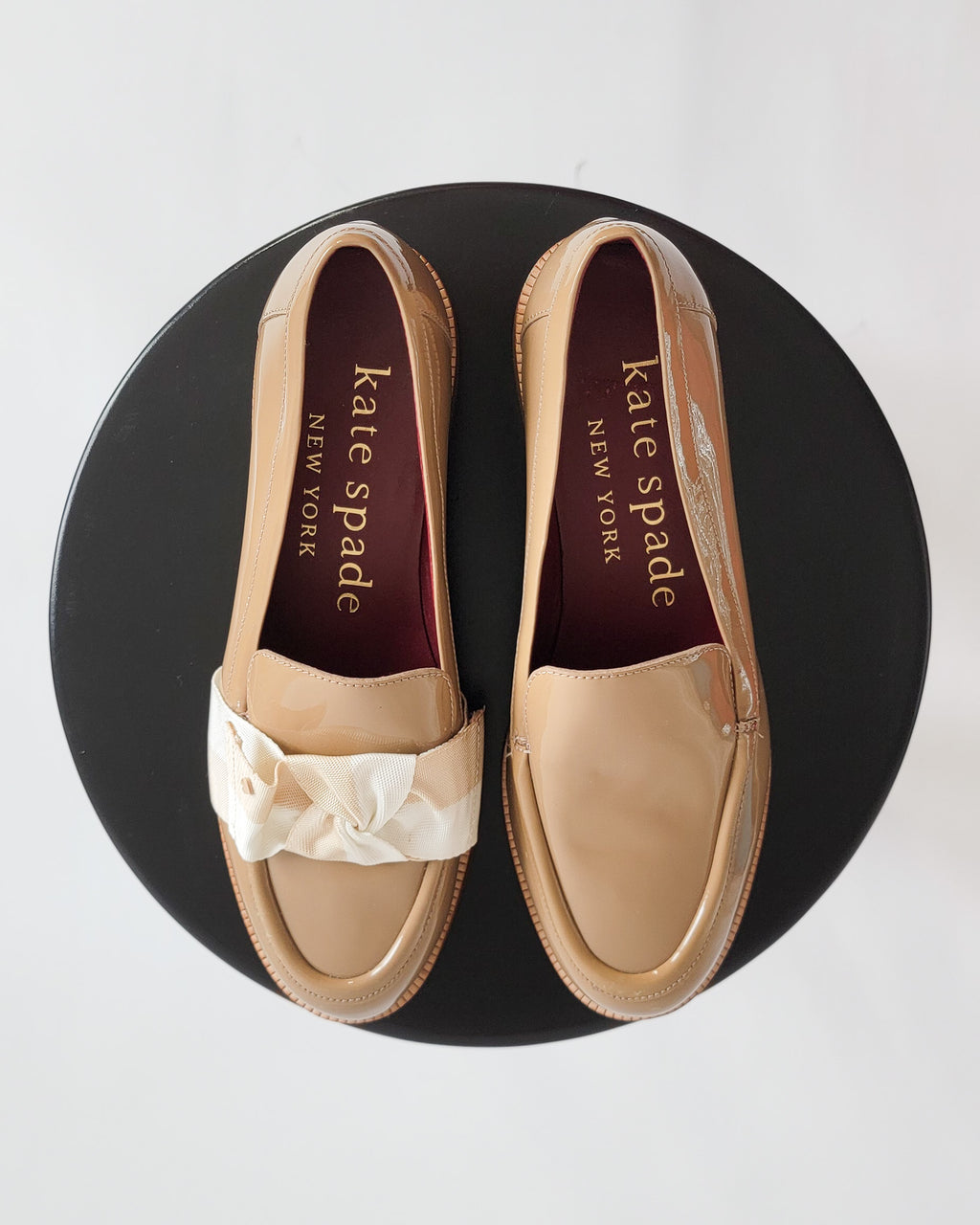 Modern Kate Spade Patent Tan Loafers 6.5