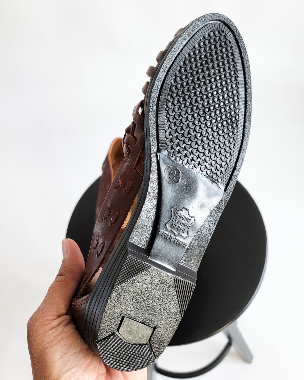 90s Deadstock Predictions Brazilian Leather Sandals Sz 8