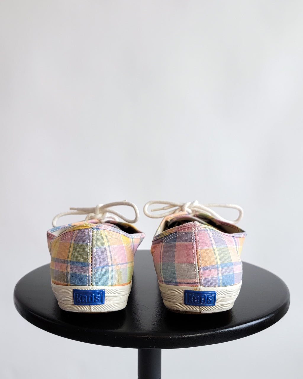 1983 Keds Pastel Plaid Shoe Sz 9.5