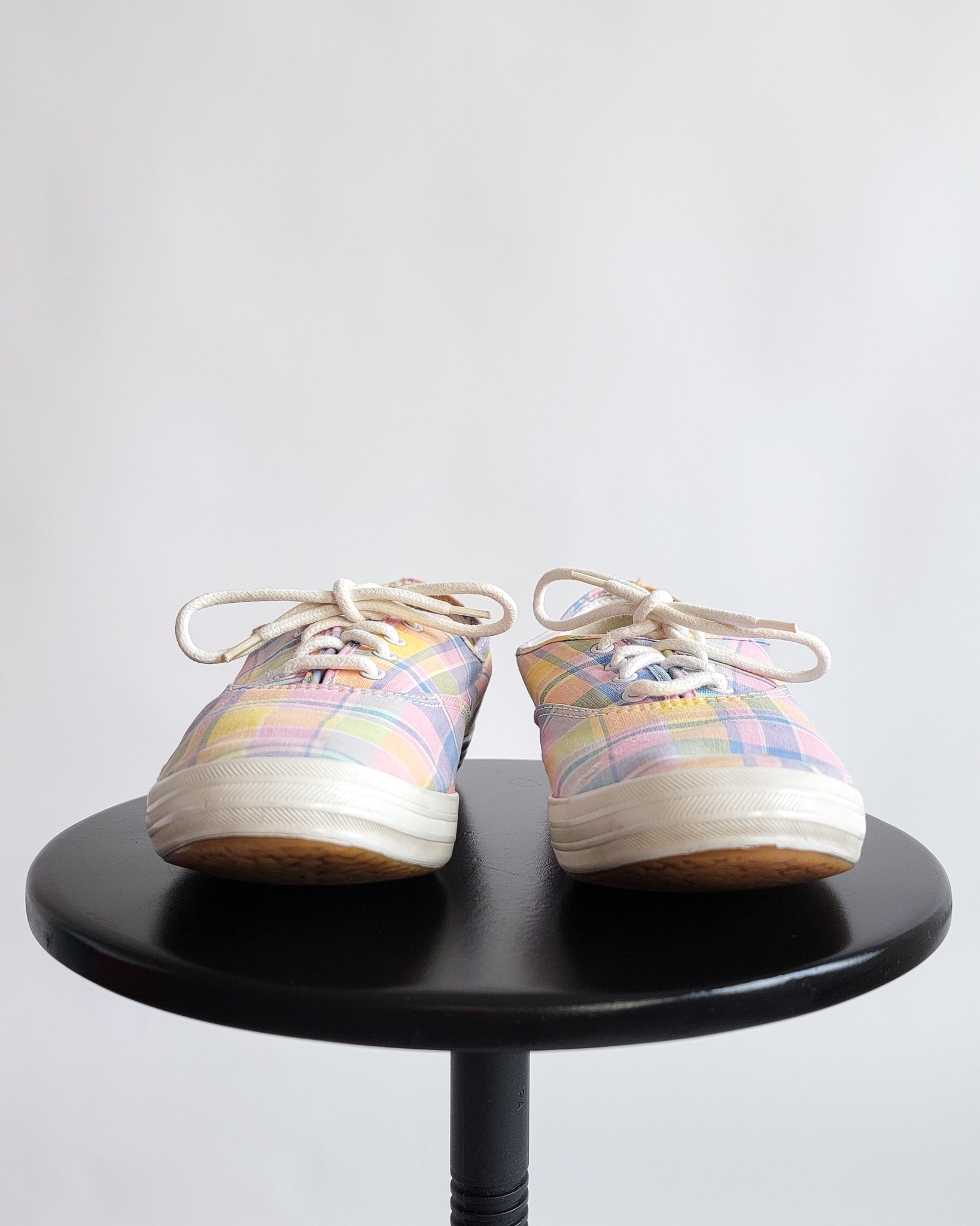 1983 Keds Pastel Plaid Shoe Sz 9.5
