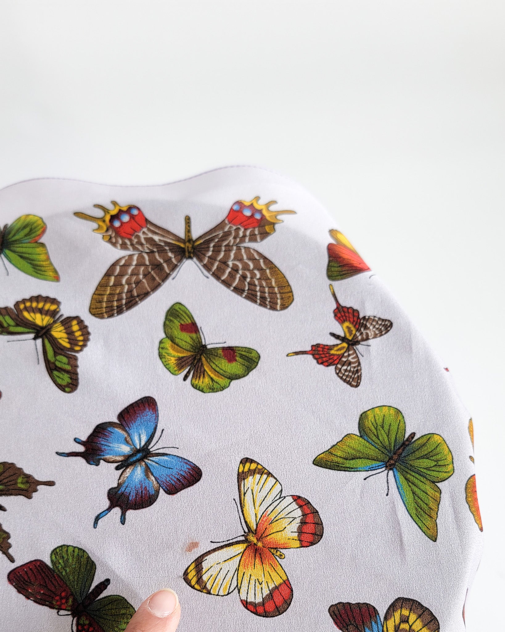 90s Colorful Butterflies Lavender Scarf