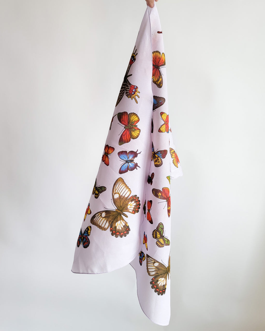 90s Colorful Butterflies Lavender Scarf