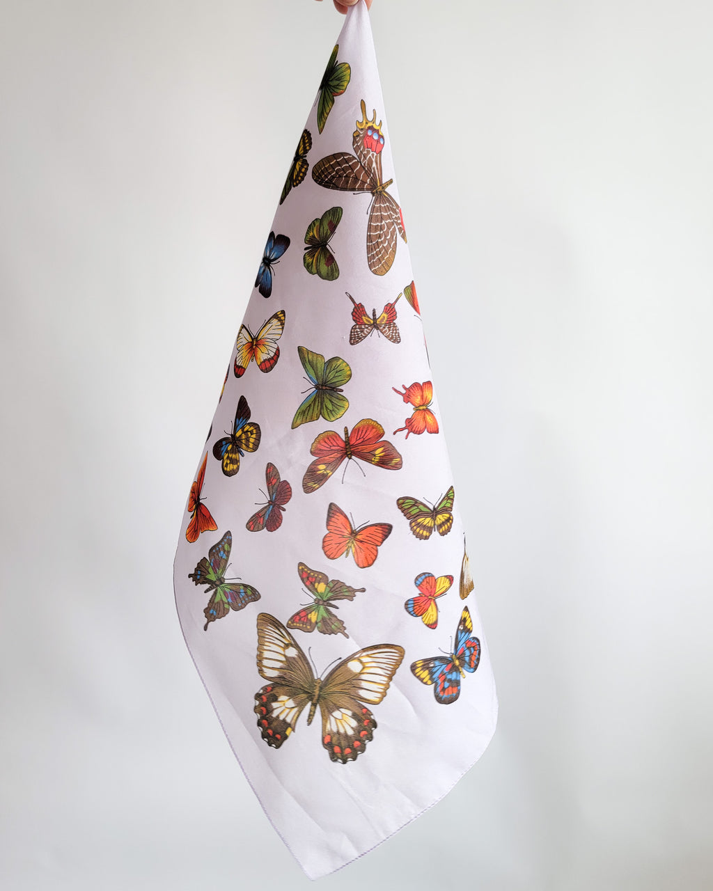 90s Colorful Butterflies Lavender Scarf