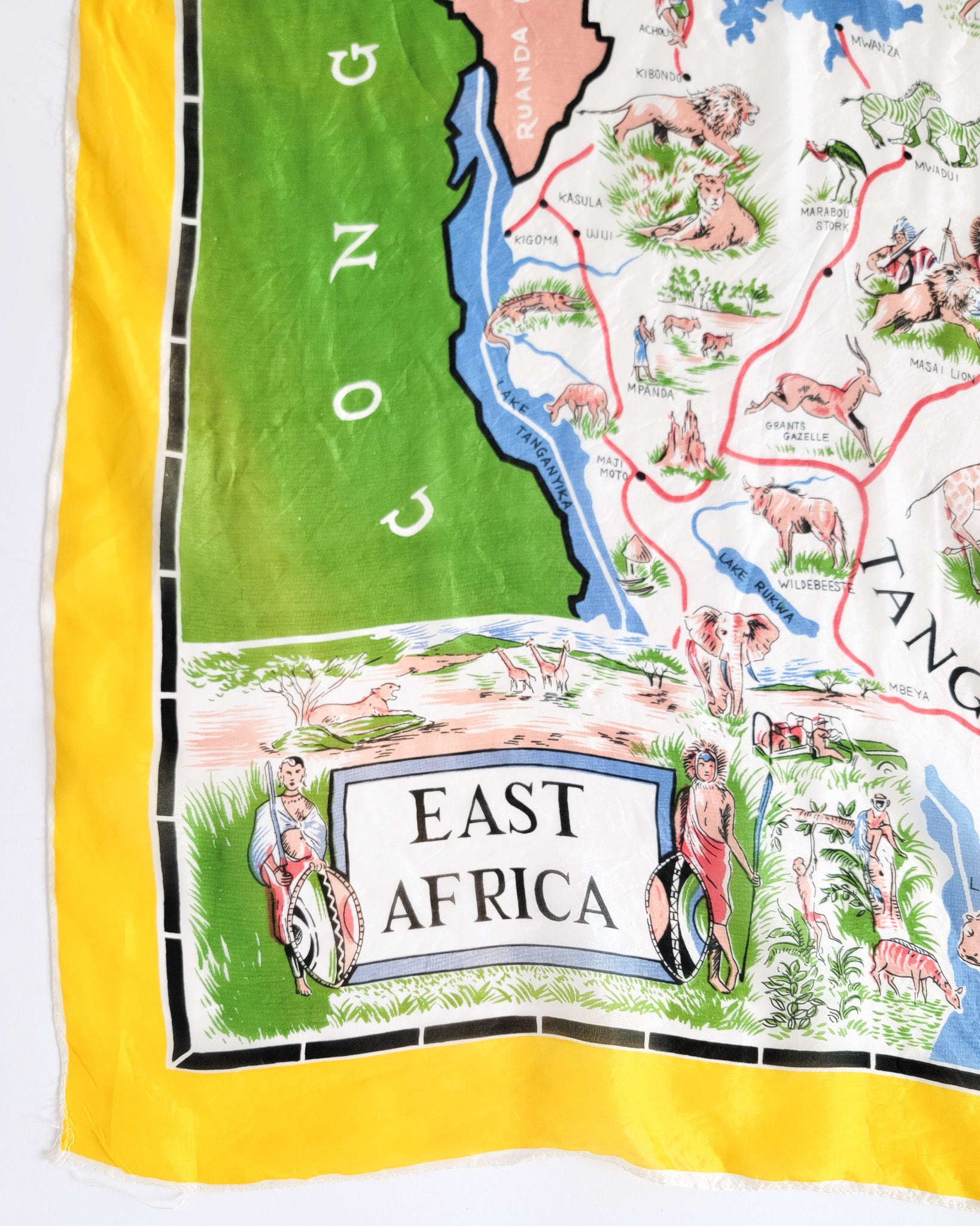 50s East African Silk Scarf – Salama Vintage