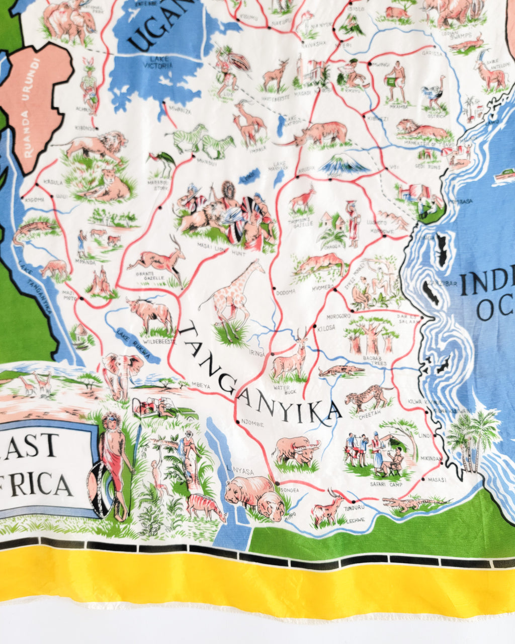 50s East African Silk Scarf