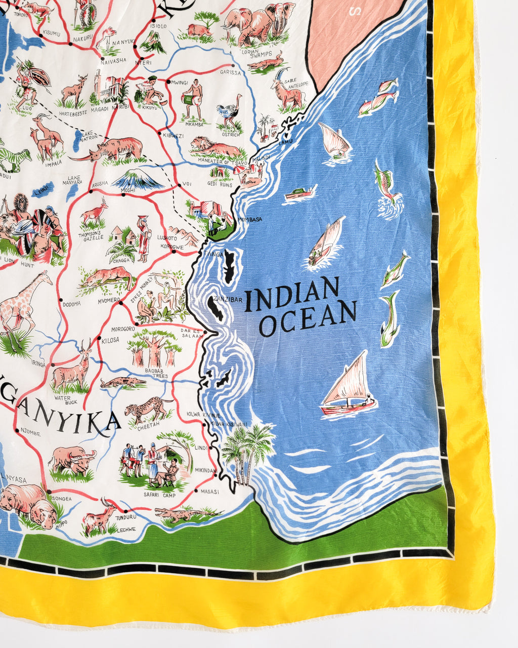 50s East African Silk Scarf