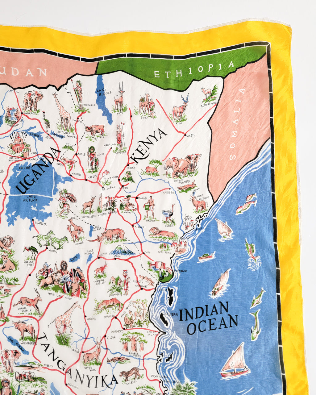 50s East African Silk Scarf