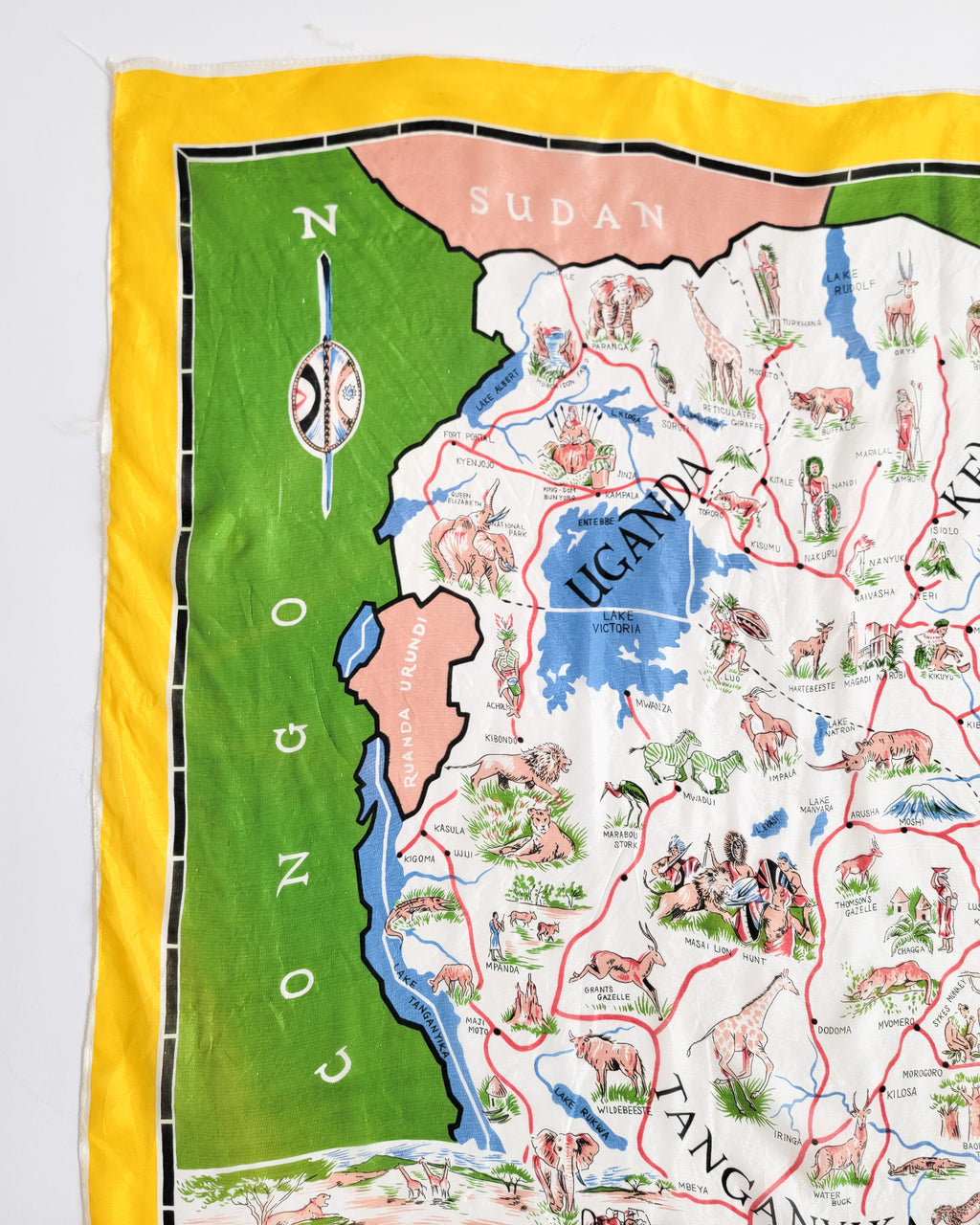 50s East African Silk Scarf