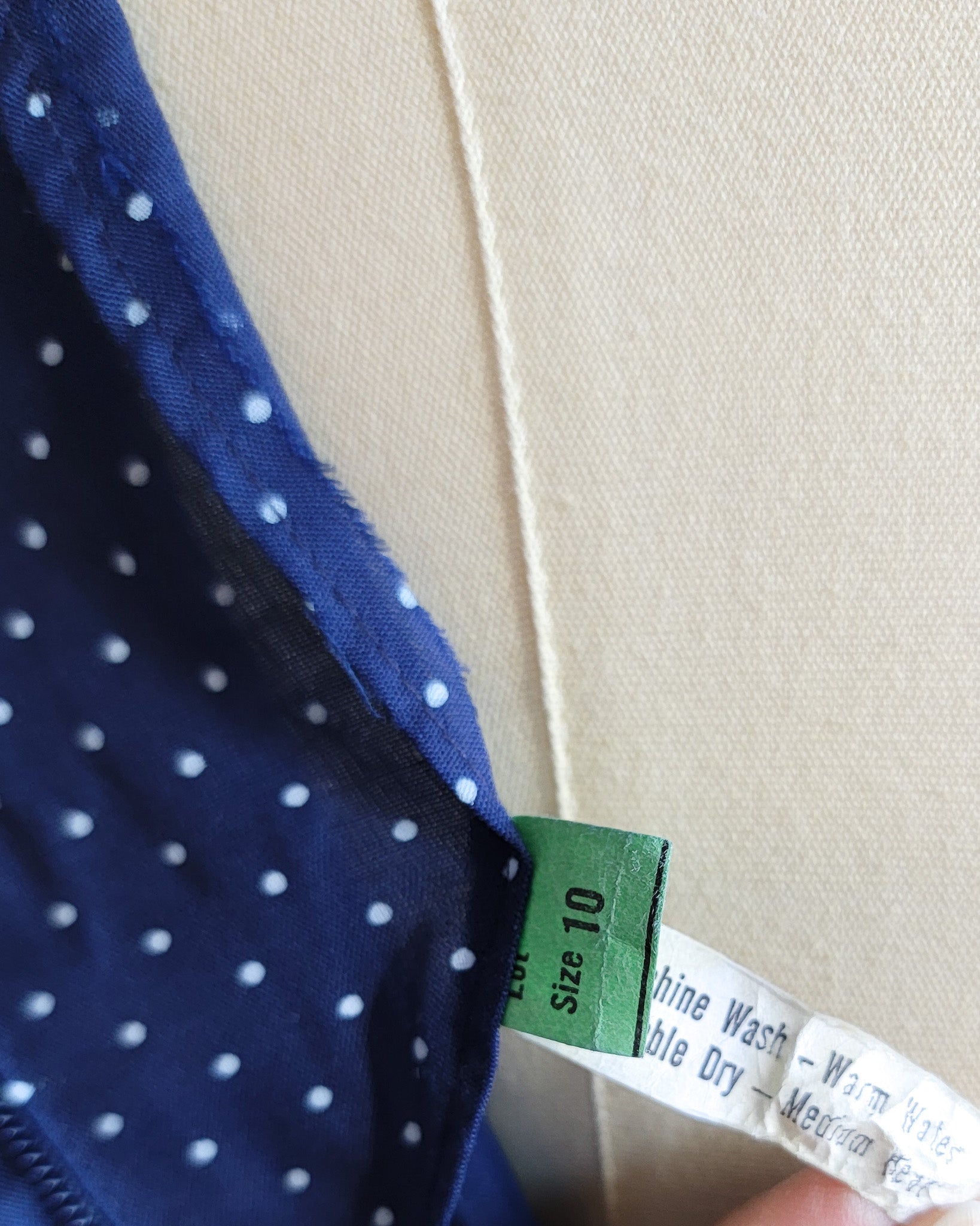 70s Sheer Navy Swiss Dot Maxi Dress w Bishop Sleeves & Lace Trim