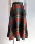 70s Matthew Royce Wool Plaid Skirt