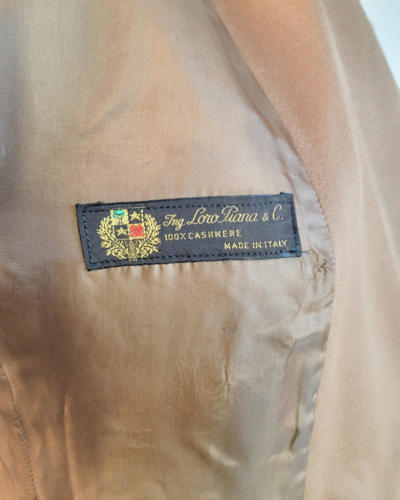 80s Valentino Miss V Loro Piano Cashmere Peak Lapel Double Breasted Brass Button Blazer