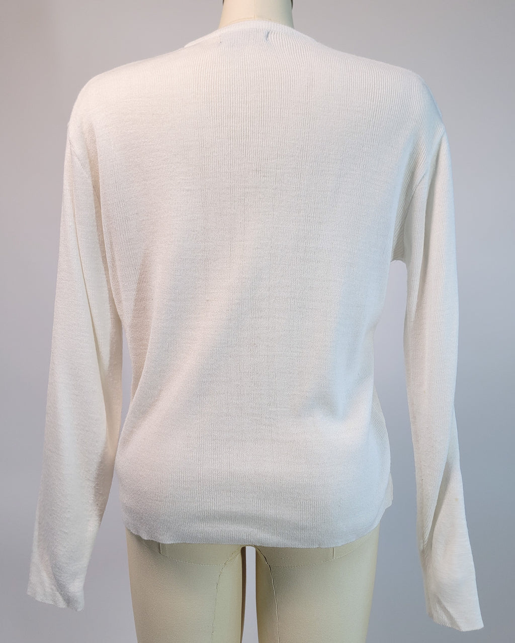 70s Embroidered Golf Acrylic V-neck Sweater