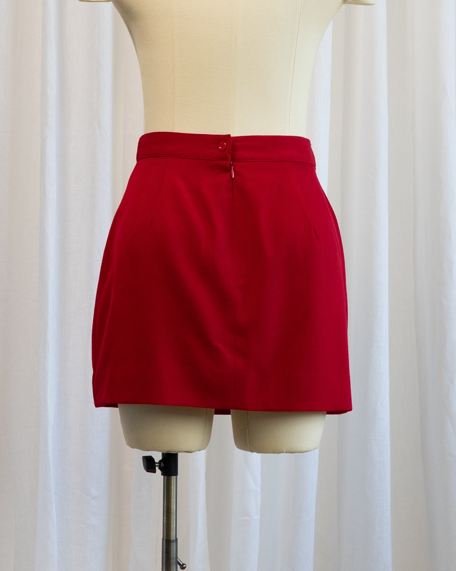 1990s Hot Pink Chili Red Suit Set