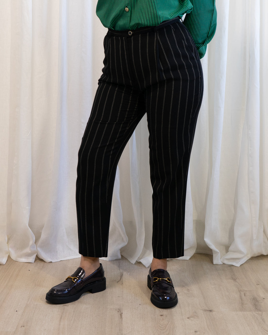 1980s Escada by Margaretha Ley Pinstriped Suit