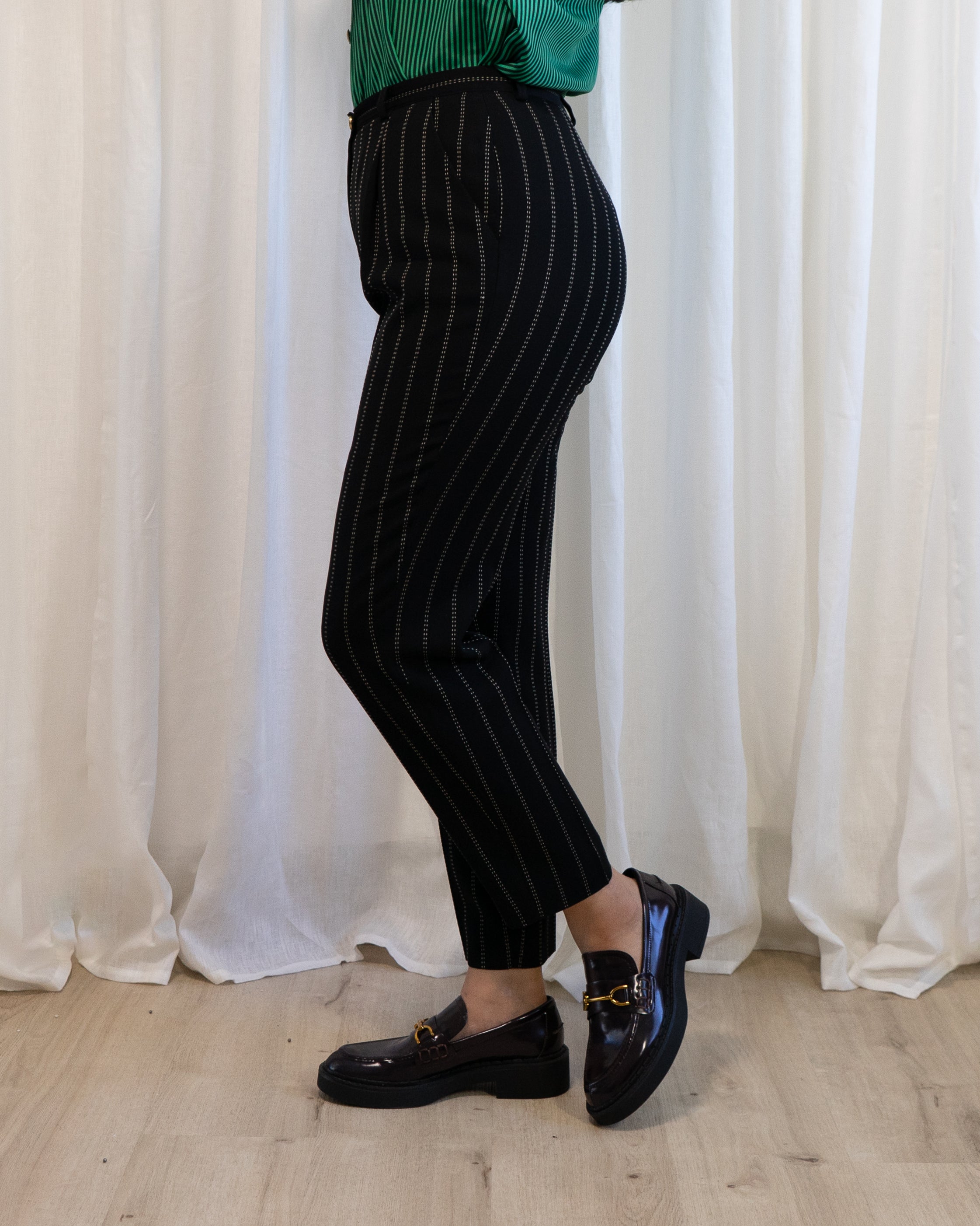 1980s Escada by Margaretha Ley Pinstriped Suit