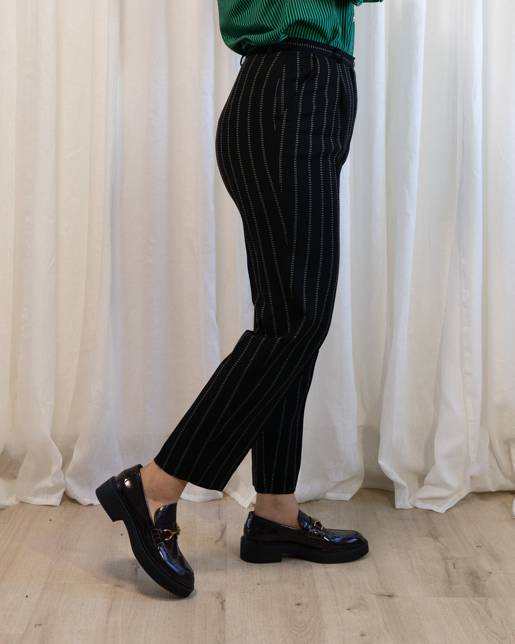 1980s Escada by Margaretha Ley Pinstriped Suit