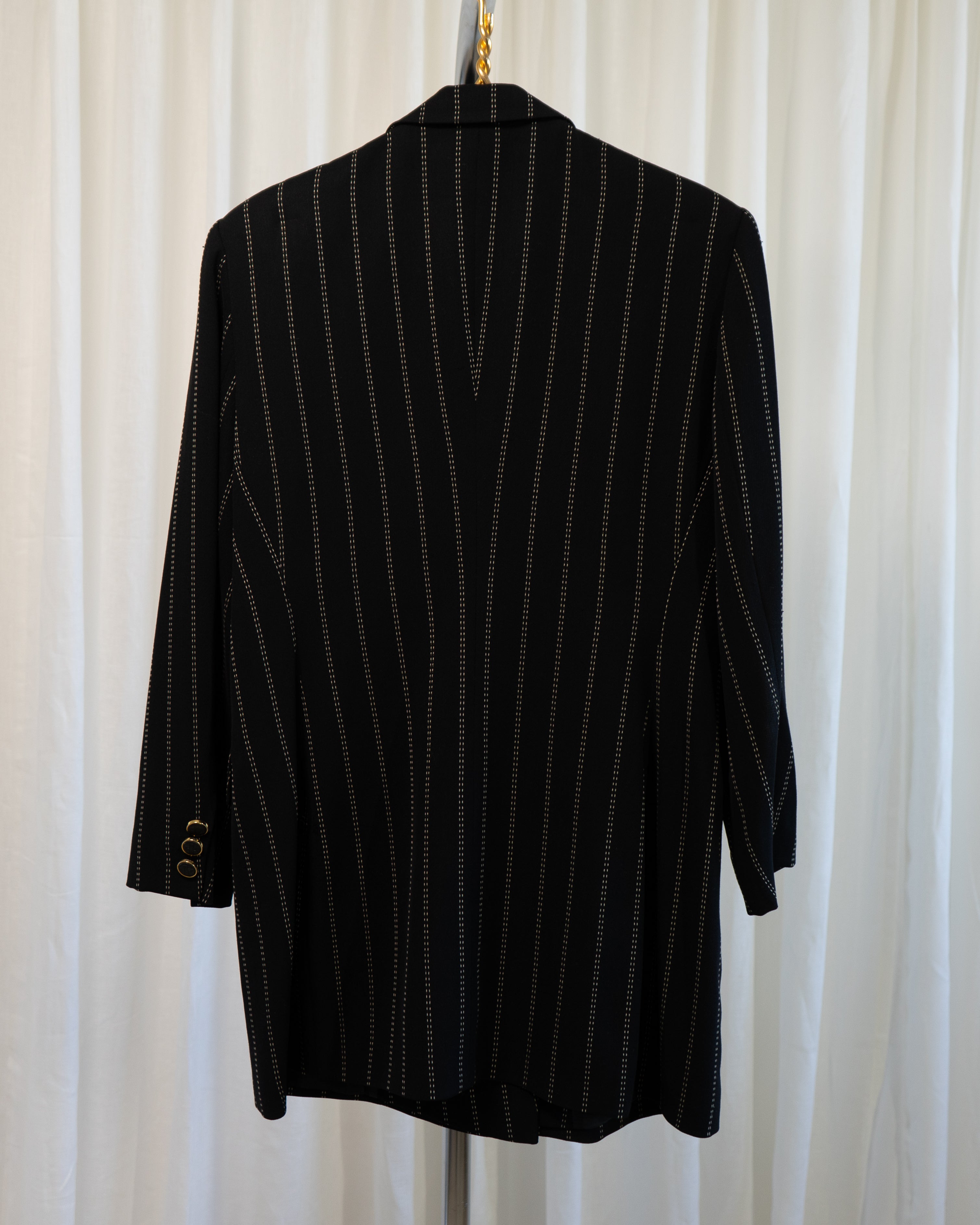1980s Escada by Margaretha Ley Pinstriped Suit