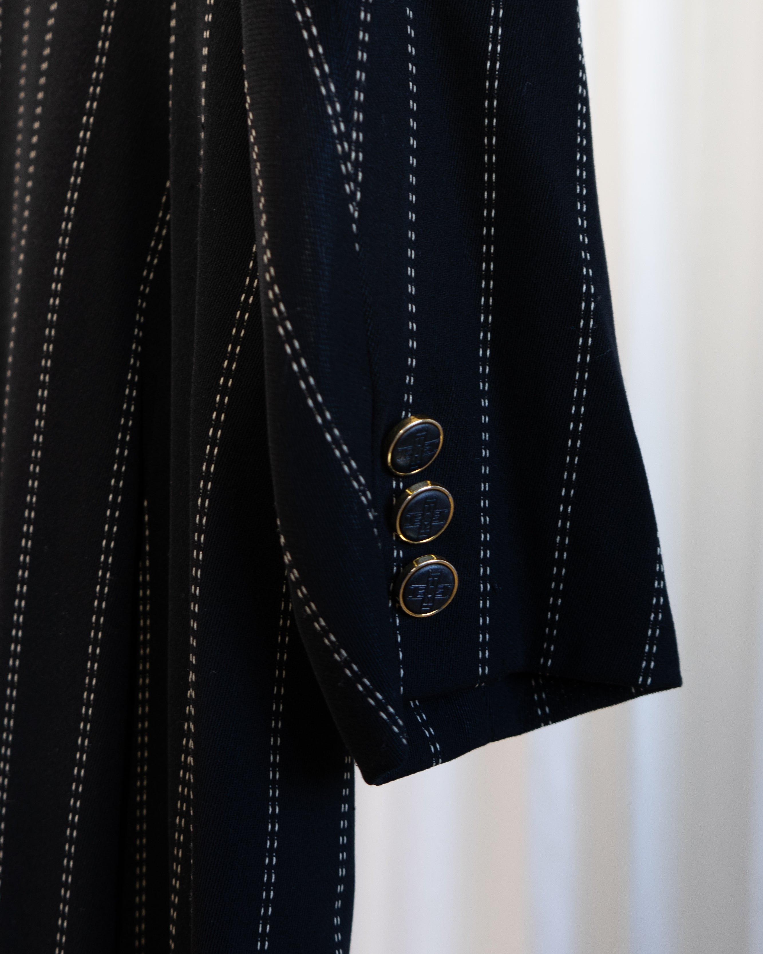 1980s Escada by Margaretha Ley Pinstriped Suit