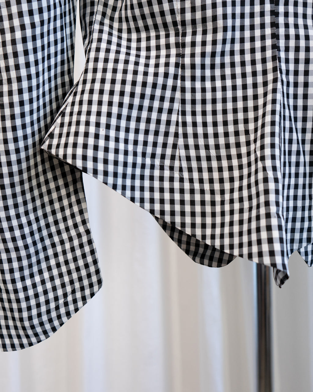 1990s Norma Kamali Gingham Corset Jacket