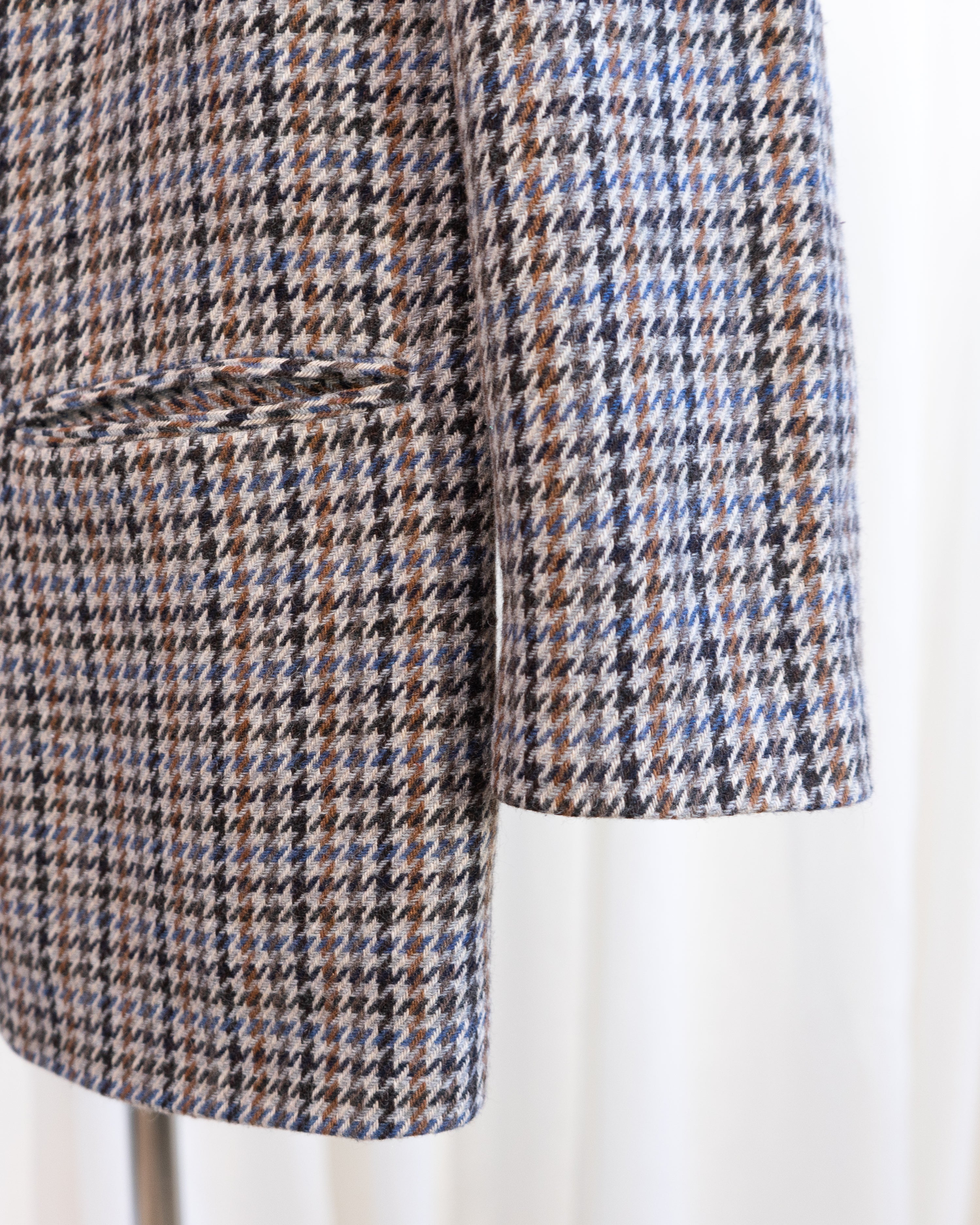 1980s Sag Harbor Houndstooth Plaid Blazer