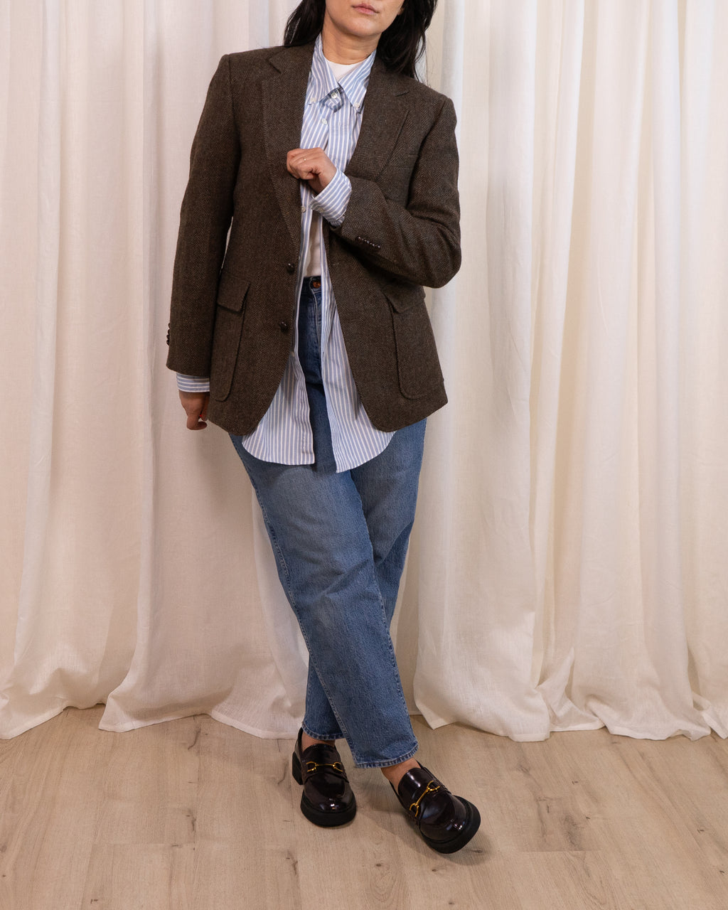 1980s Haggar Tweed Wool Blazer