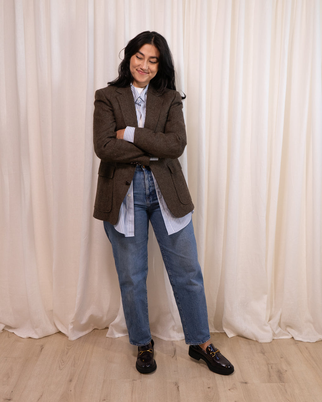 1980s Haggar Tweed Wool Blazer