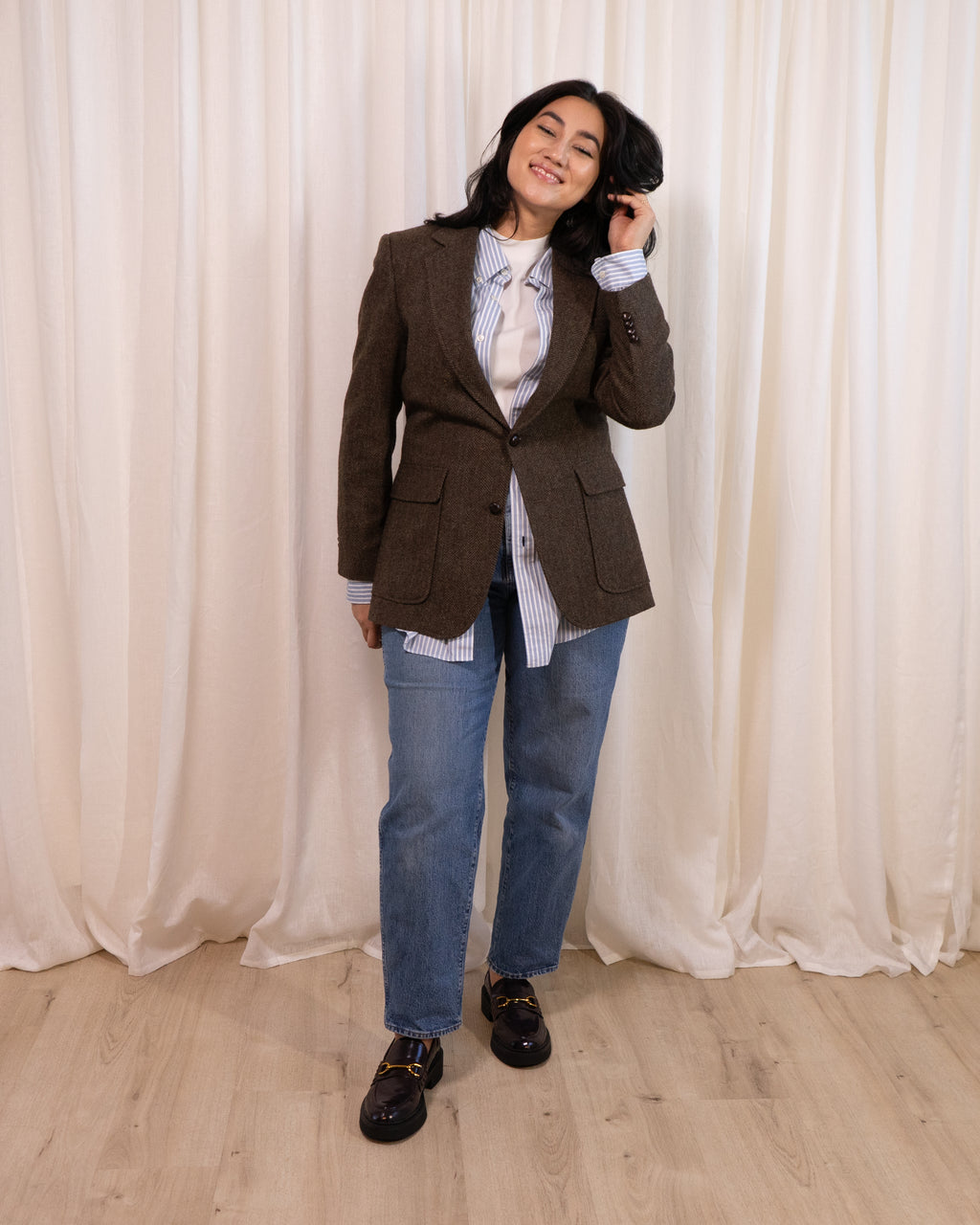 1980s Haggar Tweed Wool Blazer