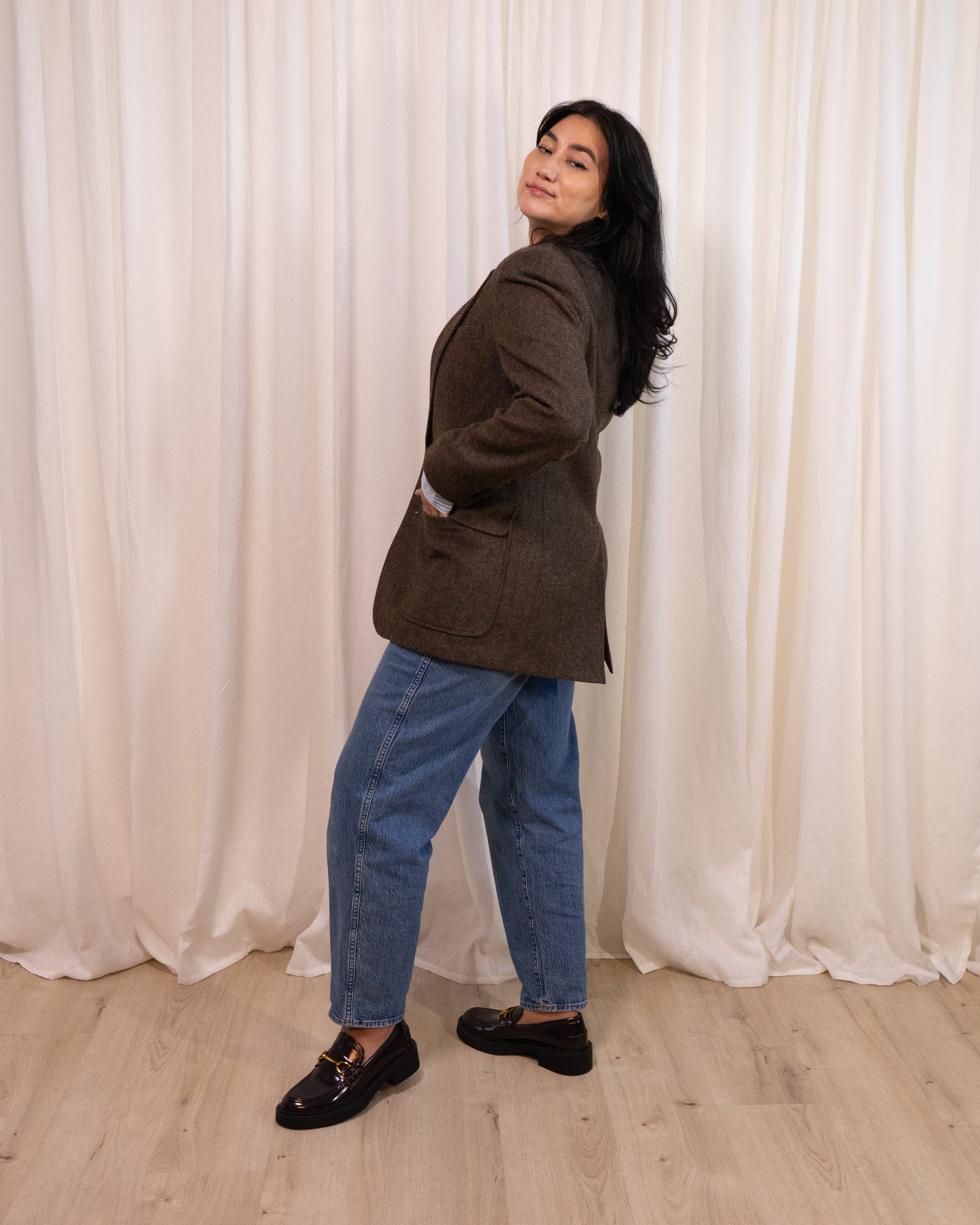 1980s Haggar Tweed Wool Blazer