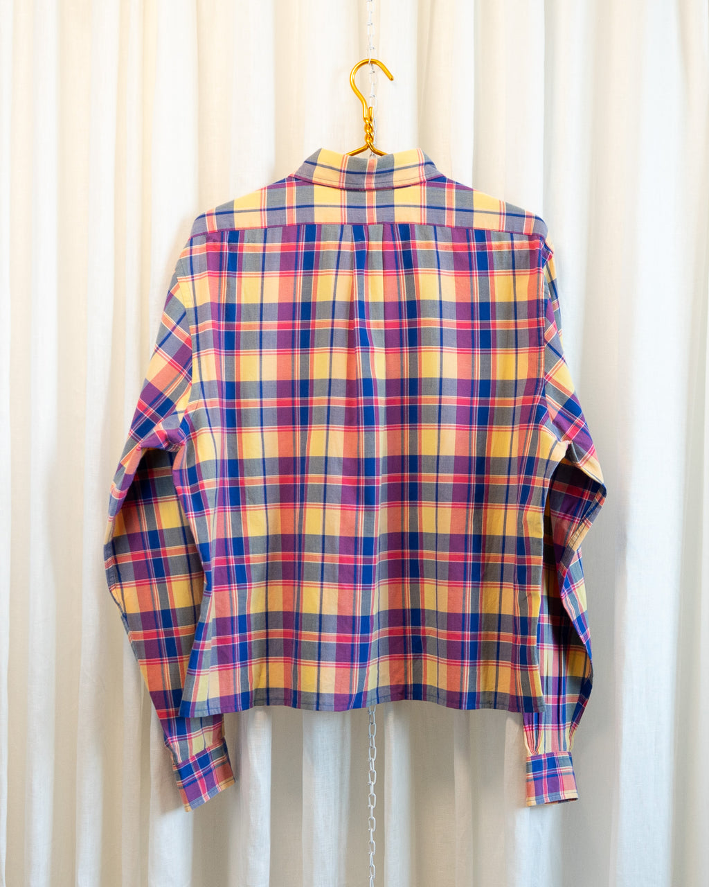 00s Hemmed Brooks Brother Regent Plaid OG Polo Button Down Shirt
