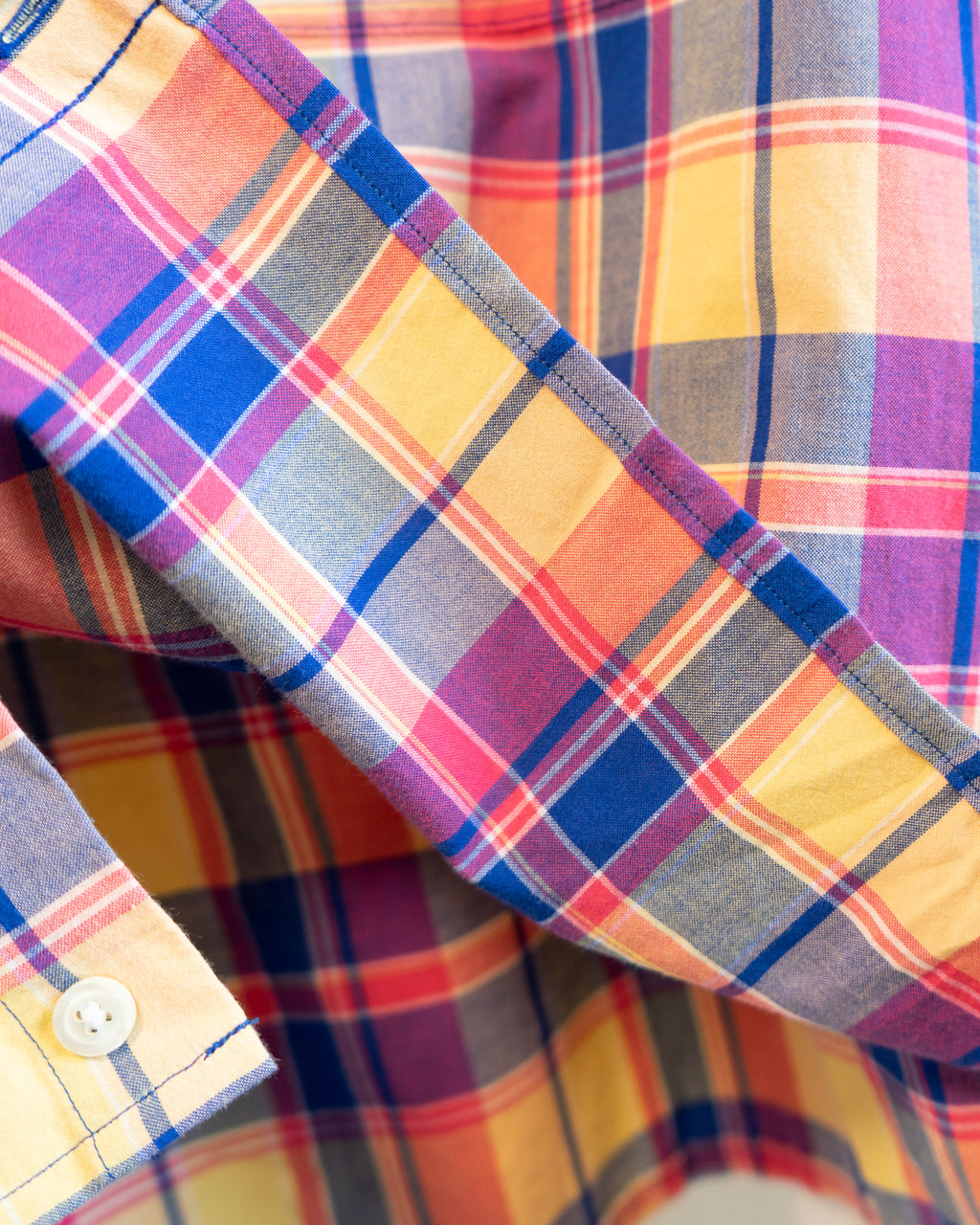 00s Hemmed Brooks Brother Regent Plaid OG Polo Button Down Shirt