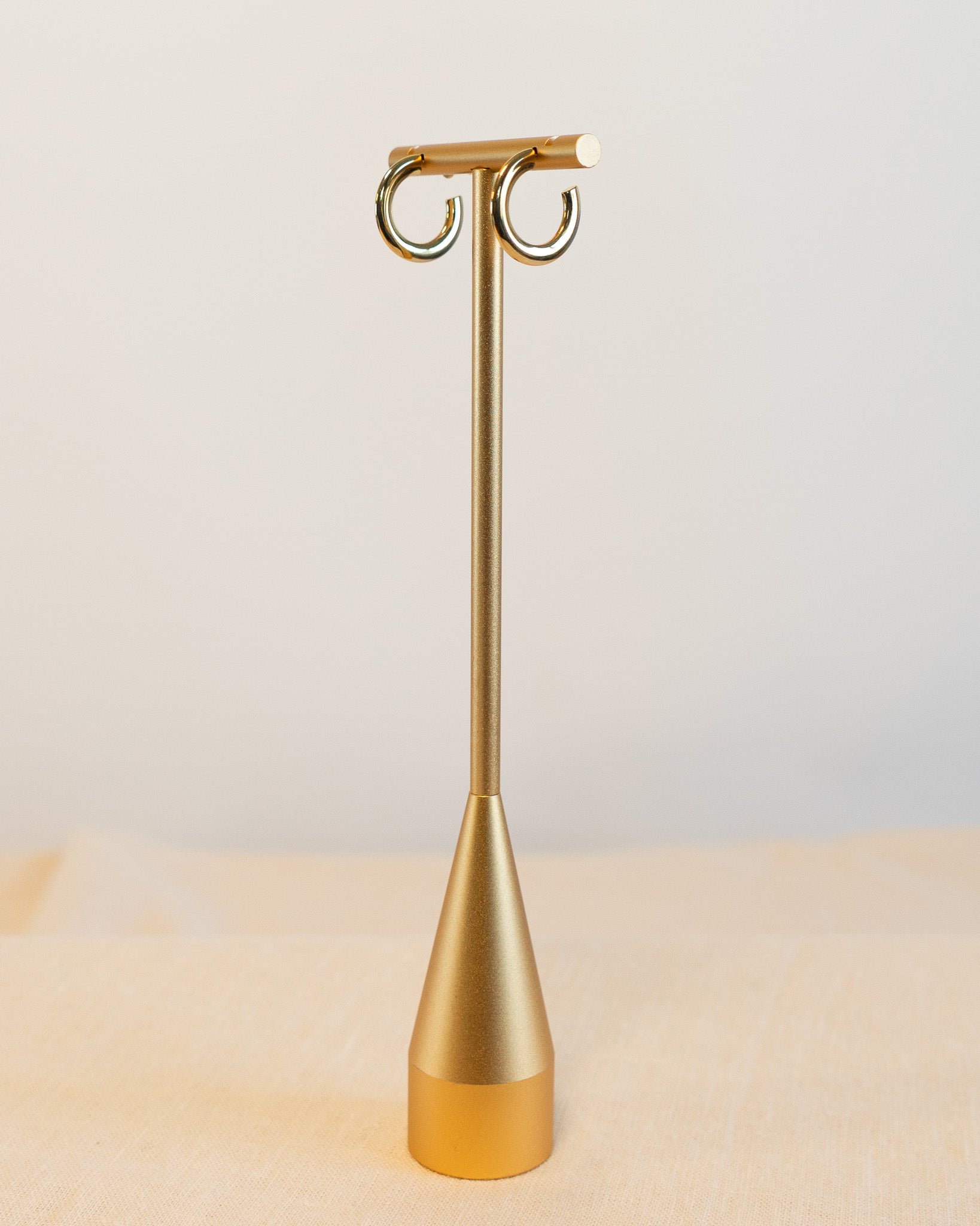 90s Flat Open Hoop Med Earrings