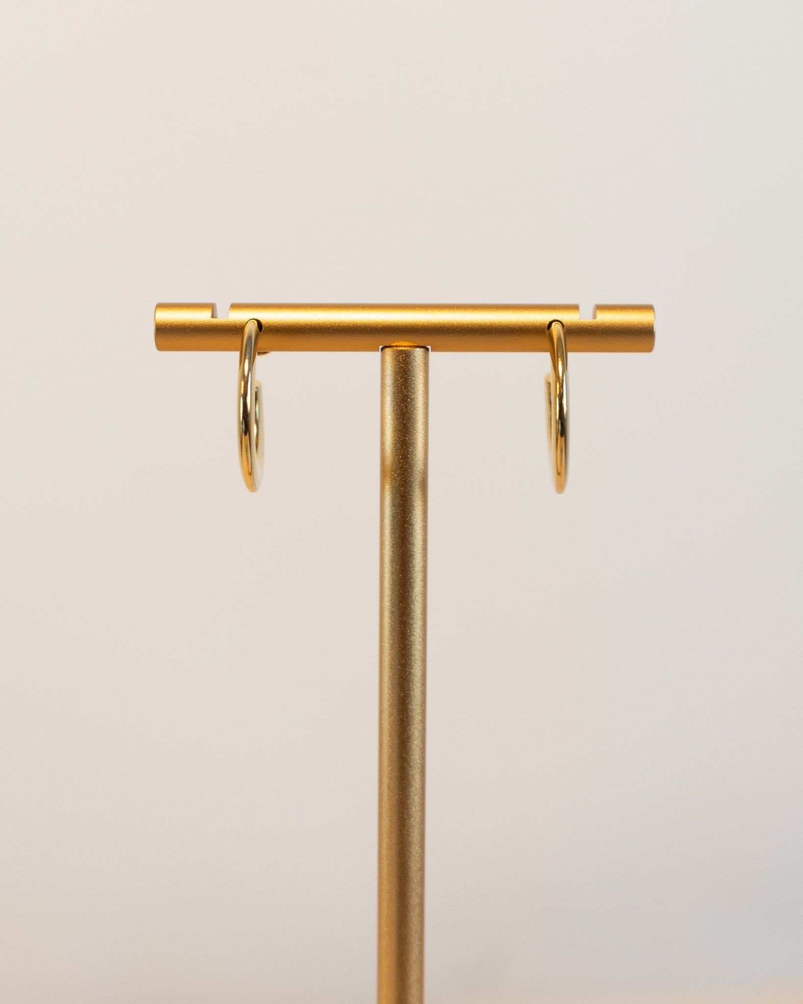 90s Flat Open Hoop Med Earrings