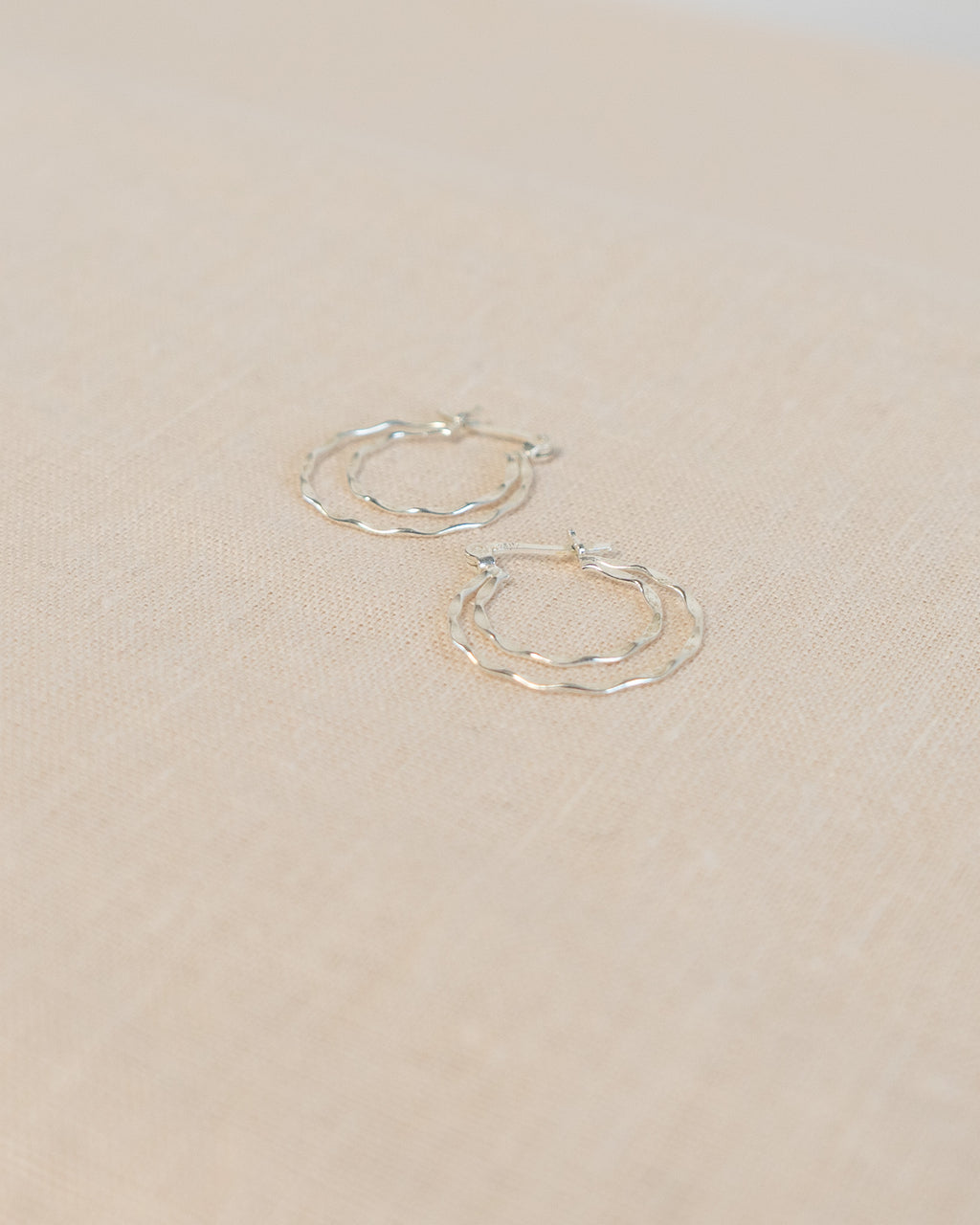 Sterling Silver Double Hoops