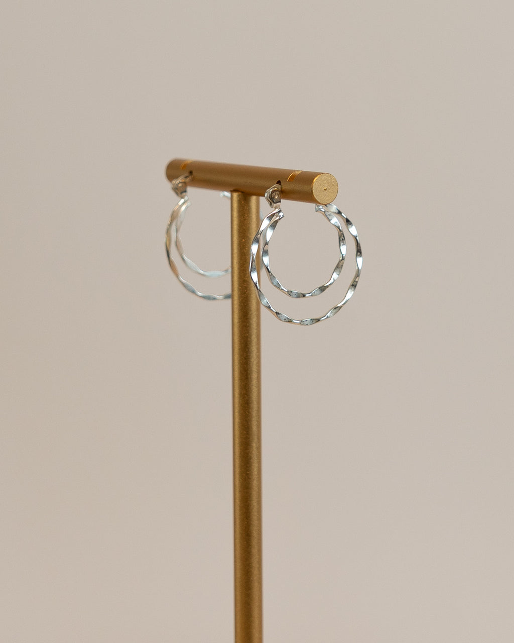 Sterling Silver Double Hoops