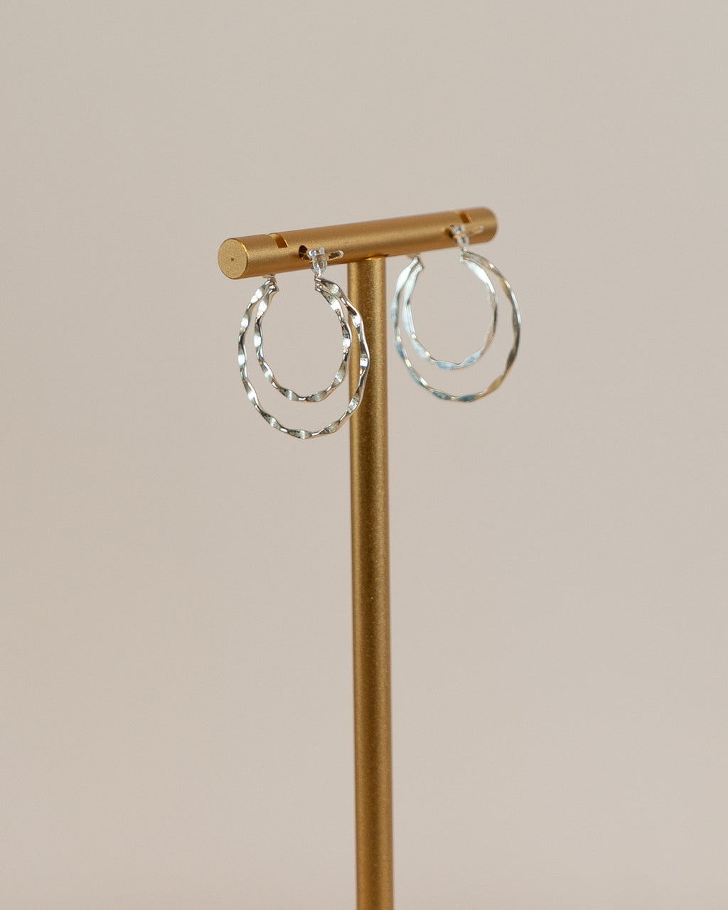 Sterling Silver Double Hoops