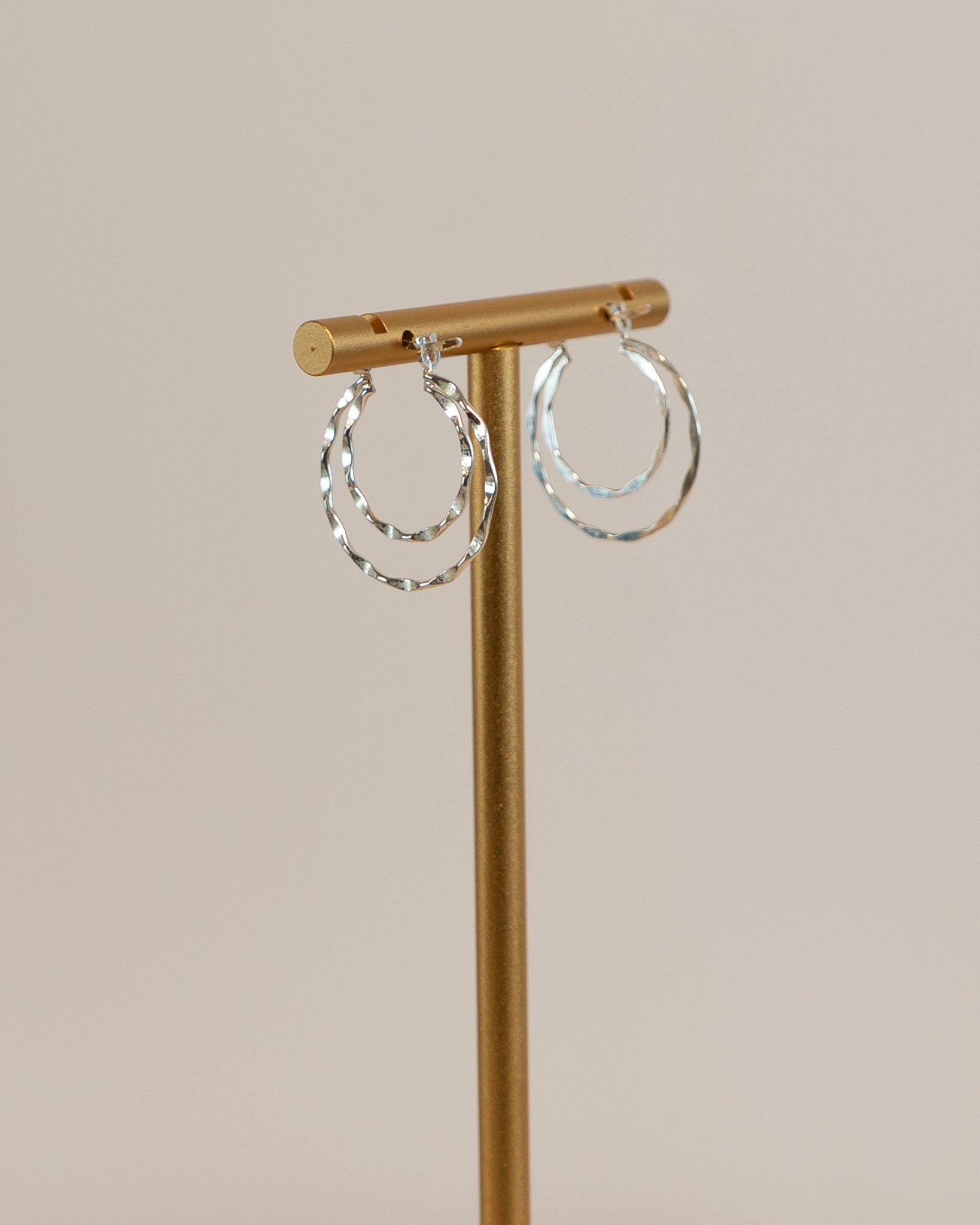 Sterling Silver Double Hoops