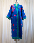 80s Colorful Paisley Padded Robe by Kathleen Usherwood by Periphery