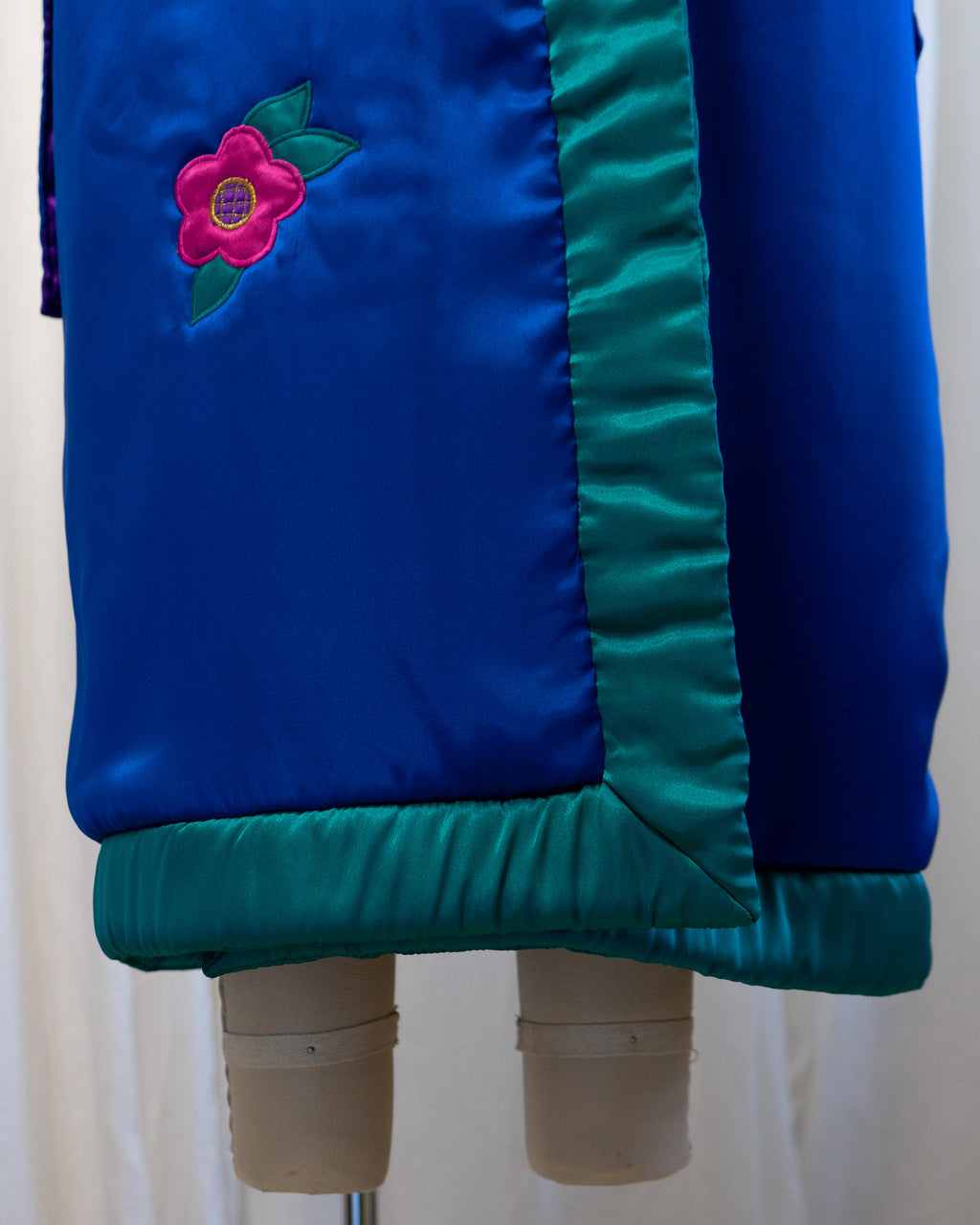 80s Colorful Paisley Padded Robe by Kathleen Usherwood by Periphery