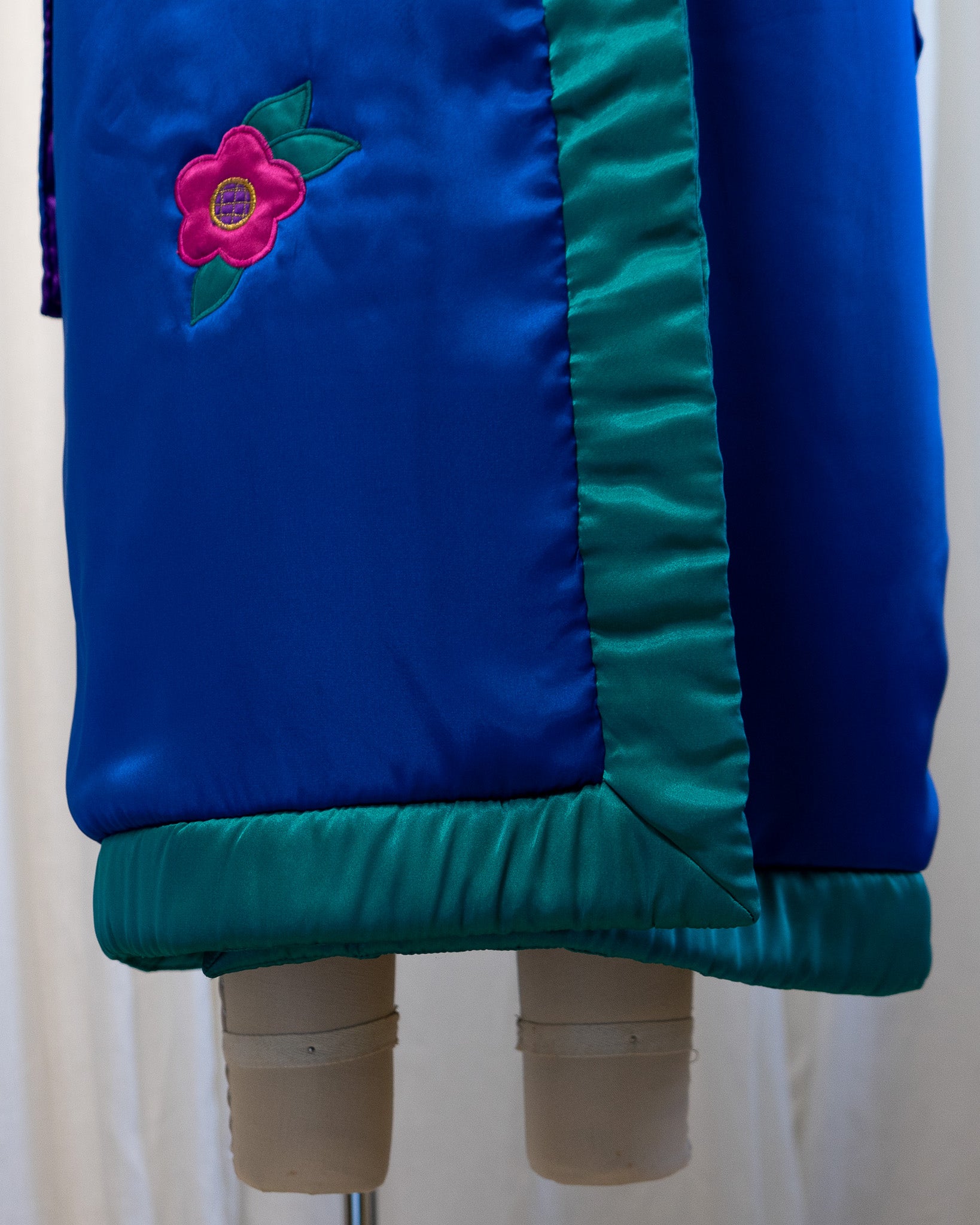 80s Colorful Paisley Padded Robe by Kathleen Usherwood by Periphery
