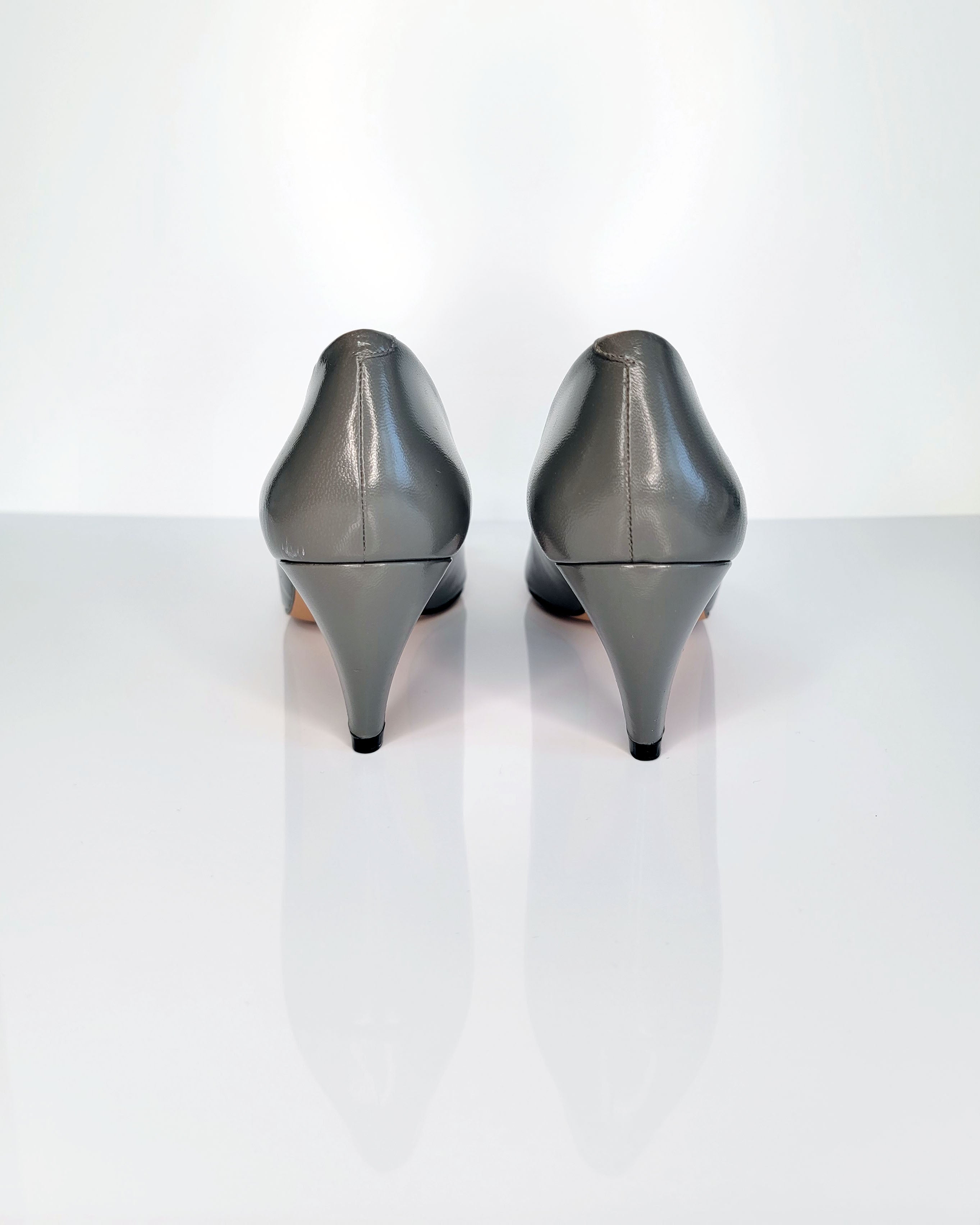 1980s Liz Claiborne Leather Clip-On Pumps