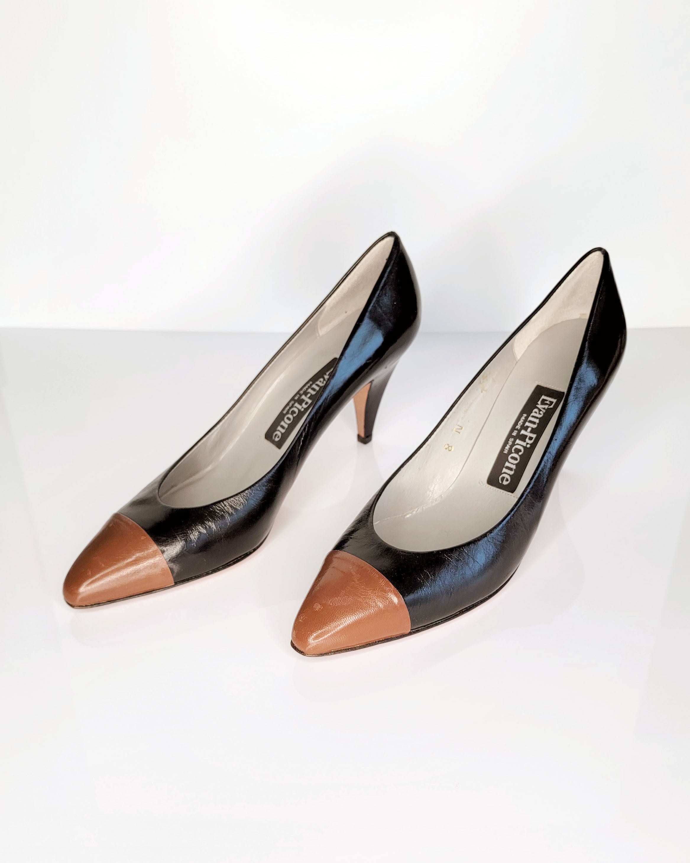 1980s Evan-Picone Cap Toe Heels