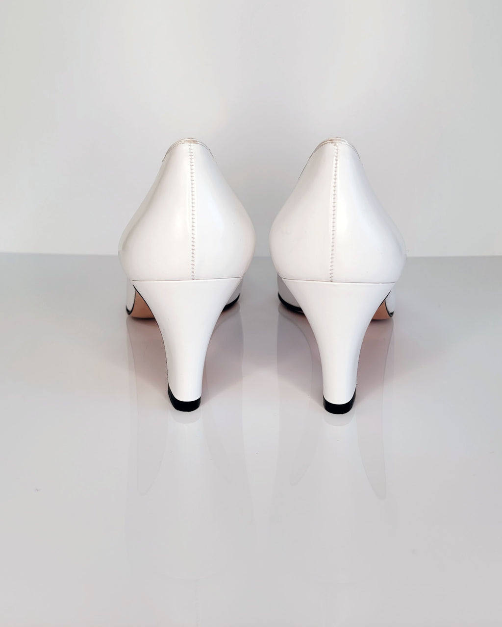 1980s Salvatore Ferragamo Deadstock Cap-Toe Pumps