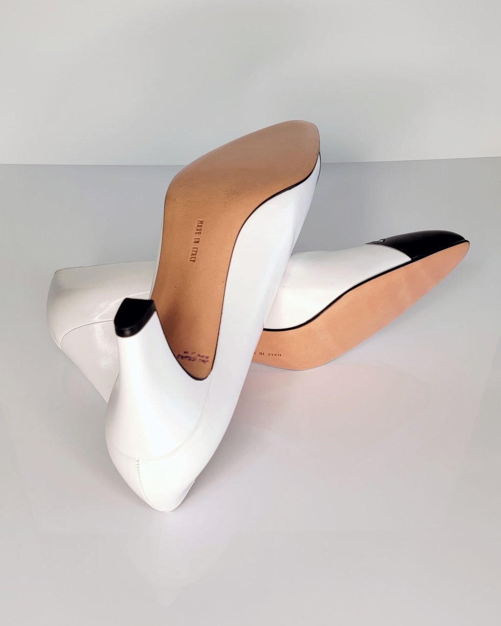 1980s Salvatore Ferragamo Deadstock Cap-Toe Pumps