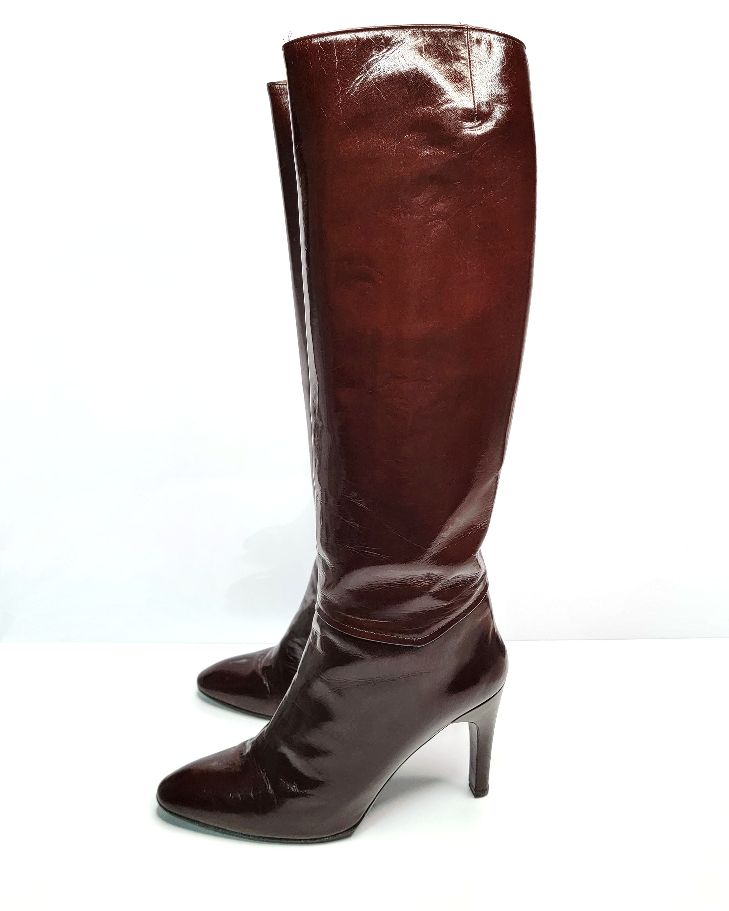 1980s Charles Jourdan Veronique Knee High Boots