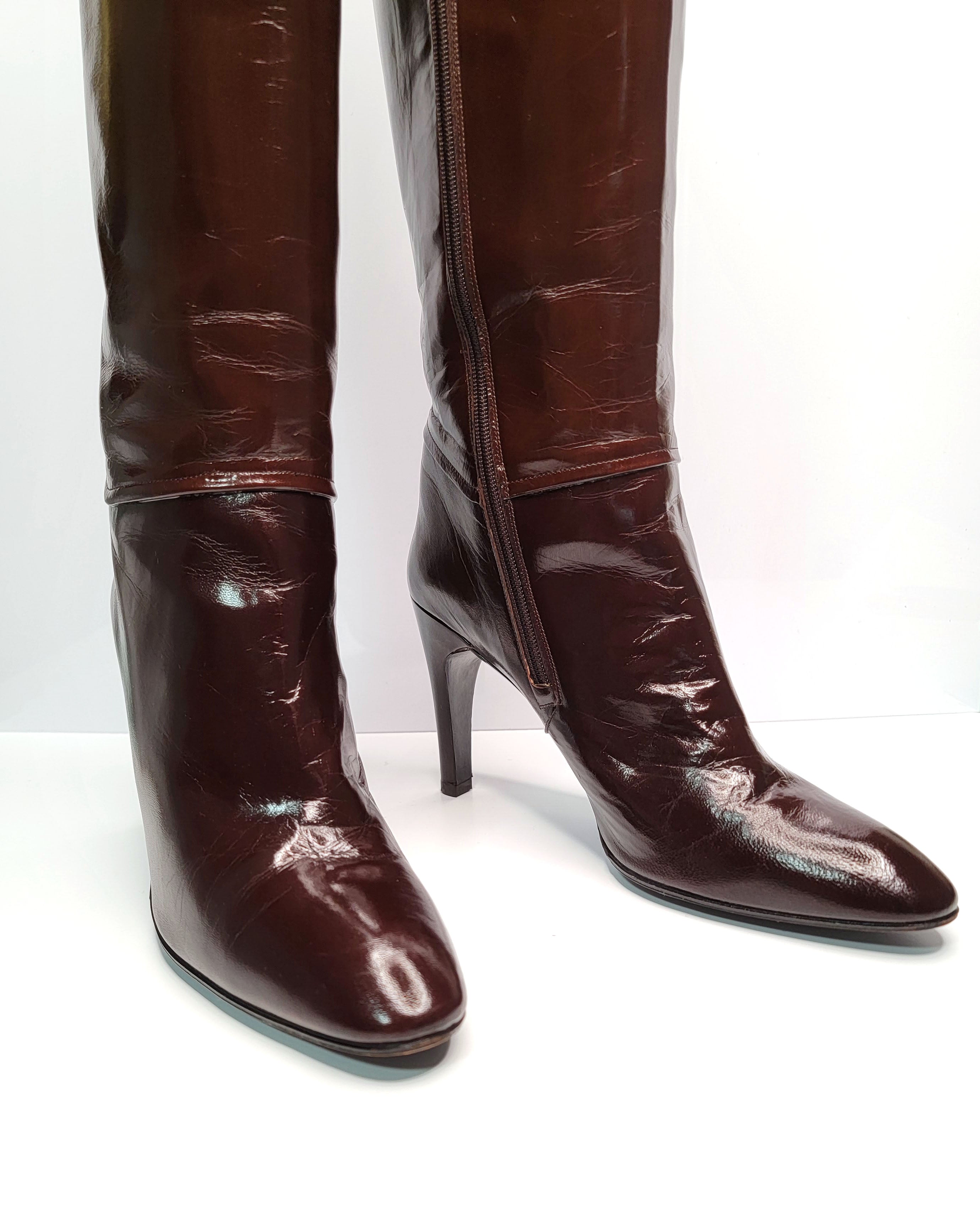 1980s Charles Jourdan Veronique Knee High Boots